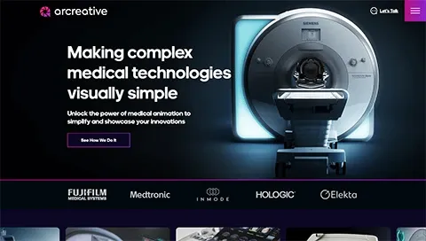 Arcreative Media homepage thumbnail